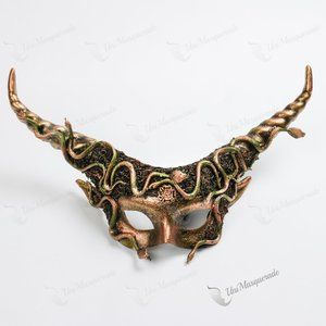 Medusa Devil Long Horn Sexy Masquerade Mask
